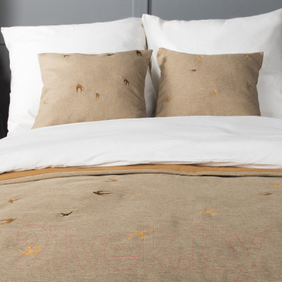 Набор текстиля для спальни Pasionaria Прайм 160x220 с наволочками (бежевый/коричневый)