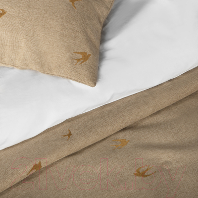 Набор текстиля для спальни Pasionaria Прайм 230x250 с наволочками (бежевый/коричневый)
