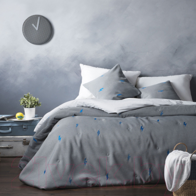 Набор текстиля для спальни Pasionaria Флэш 230x250 с наволочками (серый)