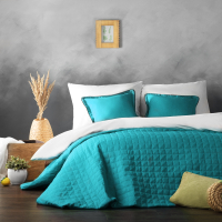 Набор текстиля для спальни Pasionaria Ибица 160x220 с наволочками (бирюзовый) - 
