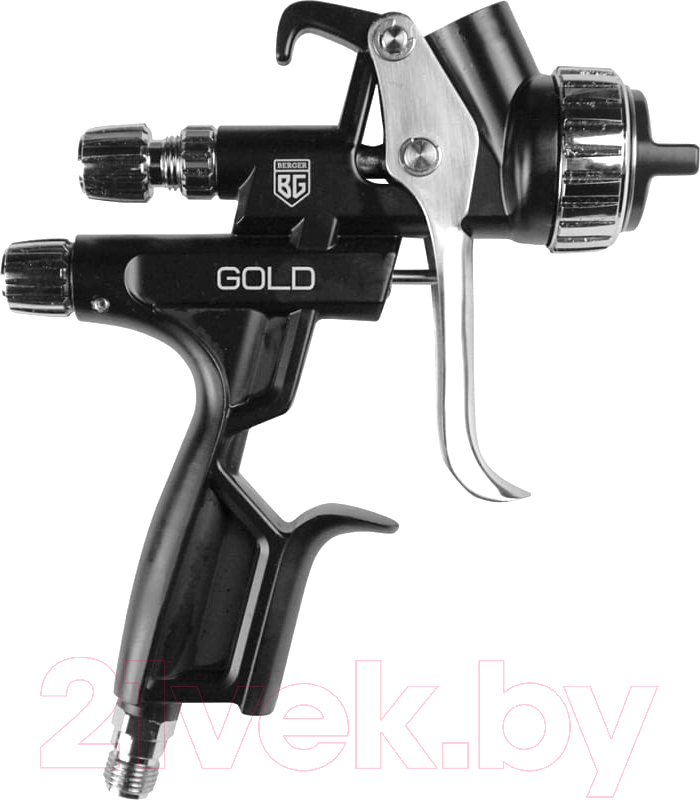 Пневматический краскопульт BERGER Гольд LVMP 1.3мм / BG1390 — фото 7