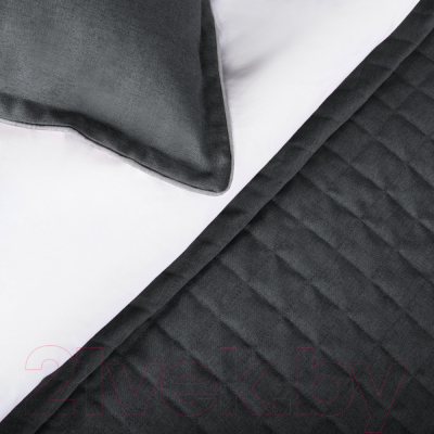 Набор текстиля для спальни Pasionaria Ибица 160x220 с наволочками (темно-серый)