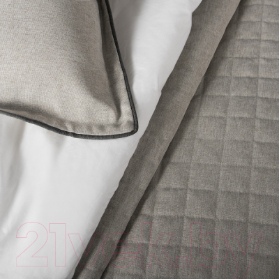 Набор текстиля для спальни Pasionaria Ибица 230x250 с наволочками (бежевый/серый)