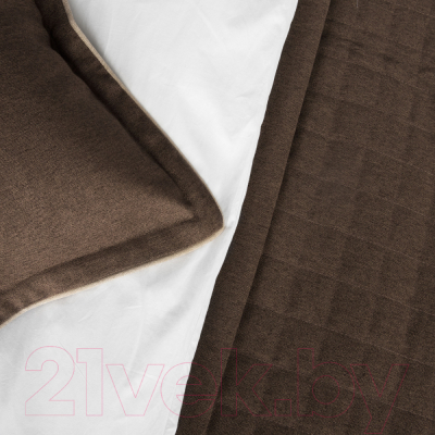 Набор текстиля для спальни Pasionaria Ибица 230x250 с наволочками (шоколадный)