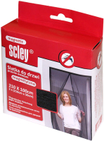 Москитная сетка на дверь Scley 0395-112110 (210x100, черный) - 
