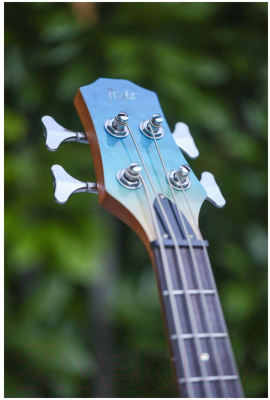 Укулеле Flight Mini Bass TBL (прозрачный/синий)