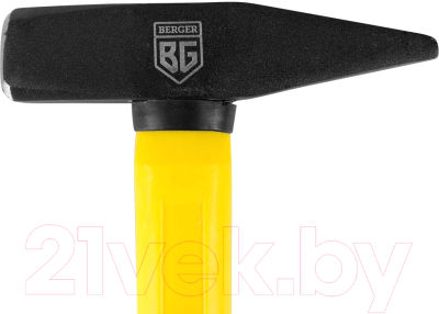 Молоток BERGER Слесарный кованый 500г / BG1514 (фиберглассовая рукоятка)