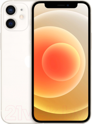 Смартфон Apple iPhone 12 64GB / 2CMGJ63 восстановленный Breezy Грейд C (белый)