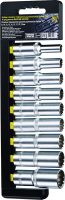 Набор головок слесарных BERGER Spline удлиненных 1/2