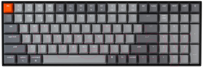 Клавиатура Keychron K4 Black White Led Gateron G Pro Brown Switch / K4-A3-RU