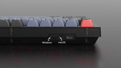Клавиатура Keychron V3 Carbon Black RGB Hot-Swap Keychron K Pro Red Switch /V3-B1-RU