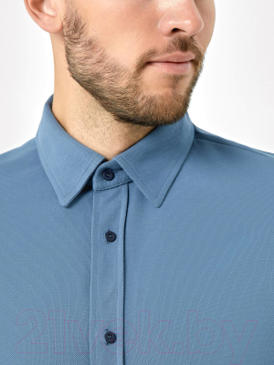 Рубашка Mark Formelle 111841 (р.100-182/188, серо-синий)