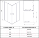 Миниатюра изображения товара Душевой уголок Veconi 100x100 / RV13-100-01-C5 (стекло прозрачное/черный)