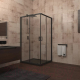 Миниатюра изображения товара Душевой уголок Veconi 100x100 / RV13-100-01-C5 (стекло прозрачное/черный)