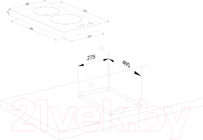 Электрическая варочная панель Weissgauff HV 32 BA