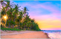 Фотофасад Arthata Пляж, пальмы, море / FotoSetka-250-116 (250x156) - 
