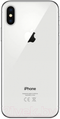 Смартфон Apple iPhone X 256GB /2CMQAG2 восстановленный Breezy Грейд C (серебро)