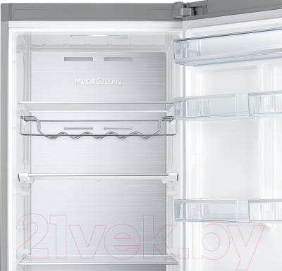 Холодильник с морозильником Samsung RB37A5491SA/WT