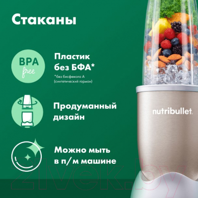 Блендер стационарный NutriBullet NB908CP Pro