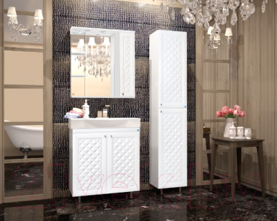 Шкаф с зеркалом для ванной Style Line Канна 55 (с подсветкой)