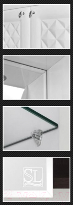 Шкаф с зеркалом для ванной Style Line Канна 65 (с подсветкой)