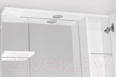 Шкаф с зеркалом для ванной Style Line Канна 75 (с подсветкой)