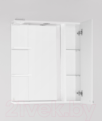 Шкаф с зеркалом для ванной Style Line Канна 75 (с подсветкой)