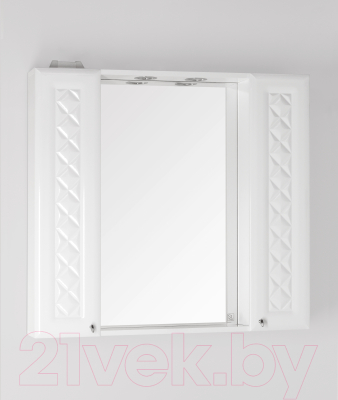 Шкаф с зеркалом для ванной Style Line Канна 90 (с подсветкой)