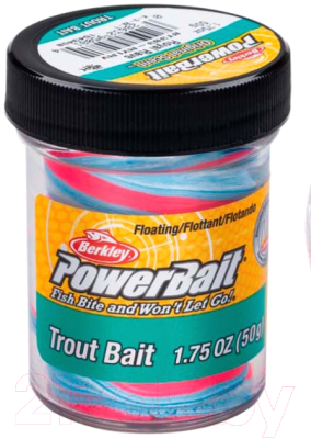 Прикормка рыболовная Berkley Fishing PowerBait Trout Bait Triple Swirls Royal Rave / 1543408 (50г)