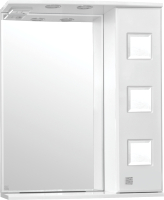 Шкаф с зеркалом для ванной Style Line Крокус 65 (с подсветкой) - 