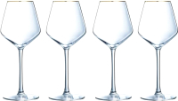 Набор бокалов Cristal d'Arques Ultime Bord Or P7630 (4шт) - 