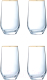 Набор стаканов Cristal d'Arques Ultime Bord Or P7632 (4шт) - 