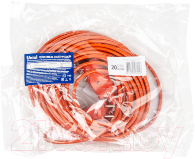 Удлинитель Uniel YX10-101 /UCK-1N/2x1.00/20M/O / UL-00010794