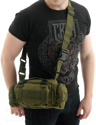 Сумка-рюкзак тактическая Sima-Land 9342750 (хаки)
