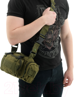 Сумка-рюкзак тактическая Sima-Land 9342750 (хаки)
