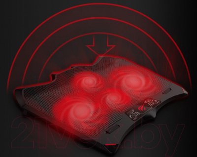 Подставка для ноутбука Havit HV-F2081 (черный/красный)