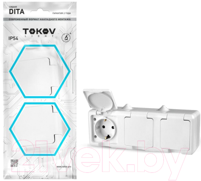 Розетка Tokov Electric Dita TKL-DT-R3Z-C01-IP54