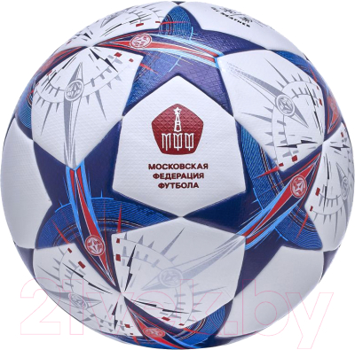 Футбольный мяч Atemi Stellar-2.0 (размер 5, белый/синий/оранжевый)