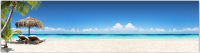 Фотофасад Arthata Пляж, пальмы, море / FotoSetka-600-115 (600x156) - 