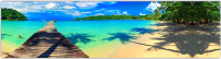 Фотофасад Arthata Пляж, пальмы, море / FotoSetka-600-117 (600x156) - 