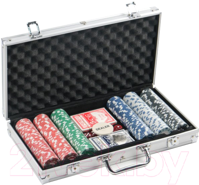 Набор для покера Sima-Land Карты 2 колоды, фишки 300шт / 452696