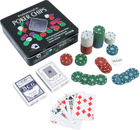 Набор для покера Sima-Land Карты 2 колоды, фишки 100шт / 278717 - 