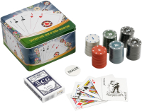 Набор для покера Sima-Land Карты 54шт, фишки 120шт / 912897 - 