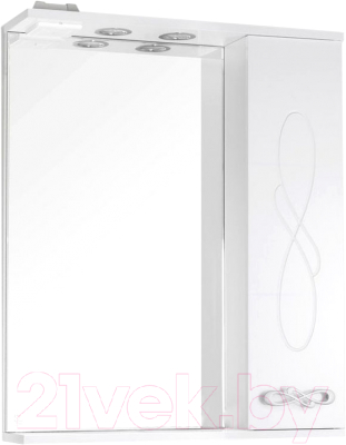 Шкаф с зеркалом для ванной Style Line Венеция 70см (с подсветкой)