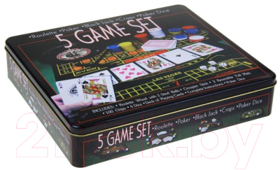 Набор для покера Sima-Land Карты 54шт, фишки 100шт / 411293