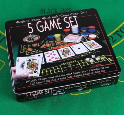 Набор для покера Sima-Land Карты 54шт, фишки 100шт / 411293