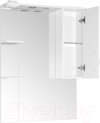 Шкаф с зеркалом для ванной Style Line Неаполь 75 (с подсветкой)