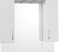 Шкаф с зеркалом для ванной Style Line Неаполь 90 (с подсветкой) - 