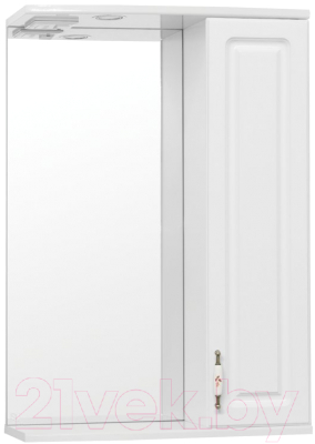 Шкаф с зеркалом для ванной Style Line Олеандр-2 55 (с подсветкой)
