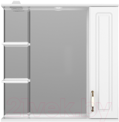Шкаф с зеркалом для ванной Style Line Олеандр-2 80 (с подсветкой)